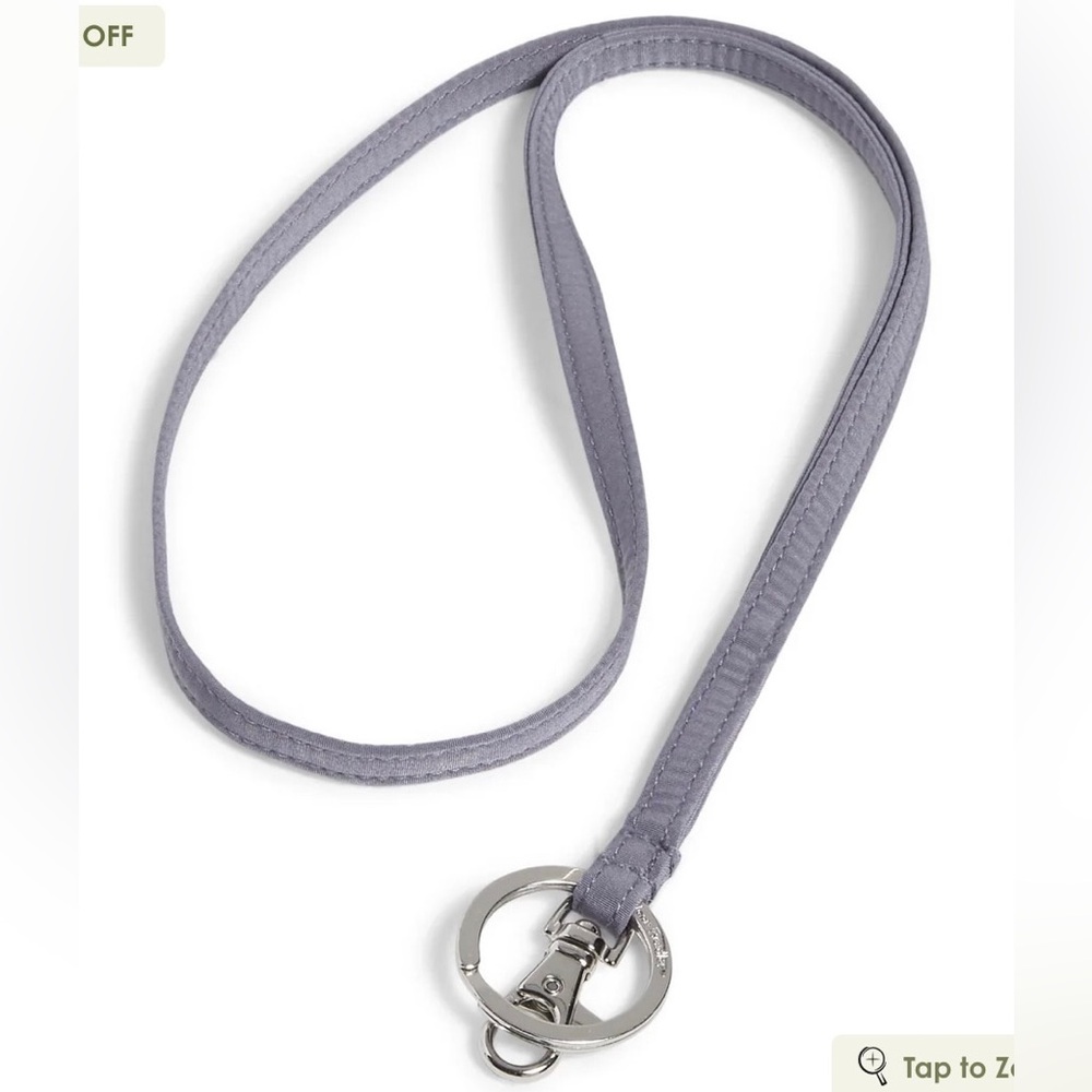 Vera Bradley Gray Lanyard